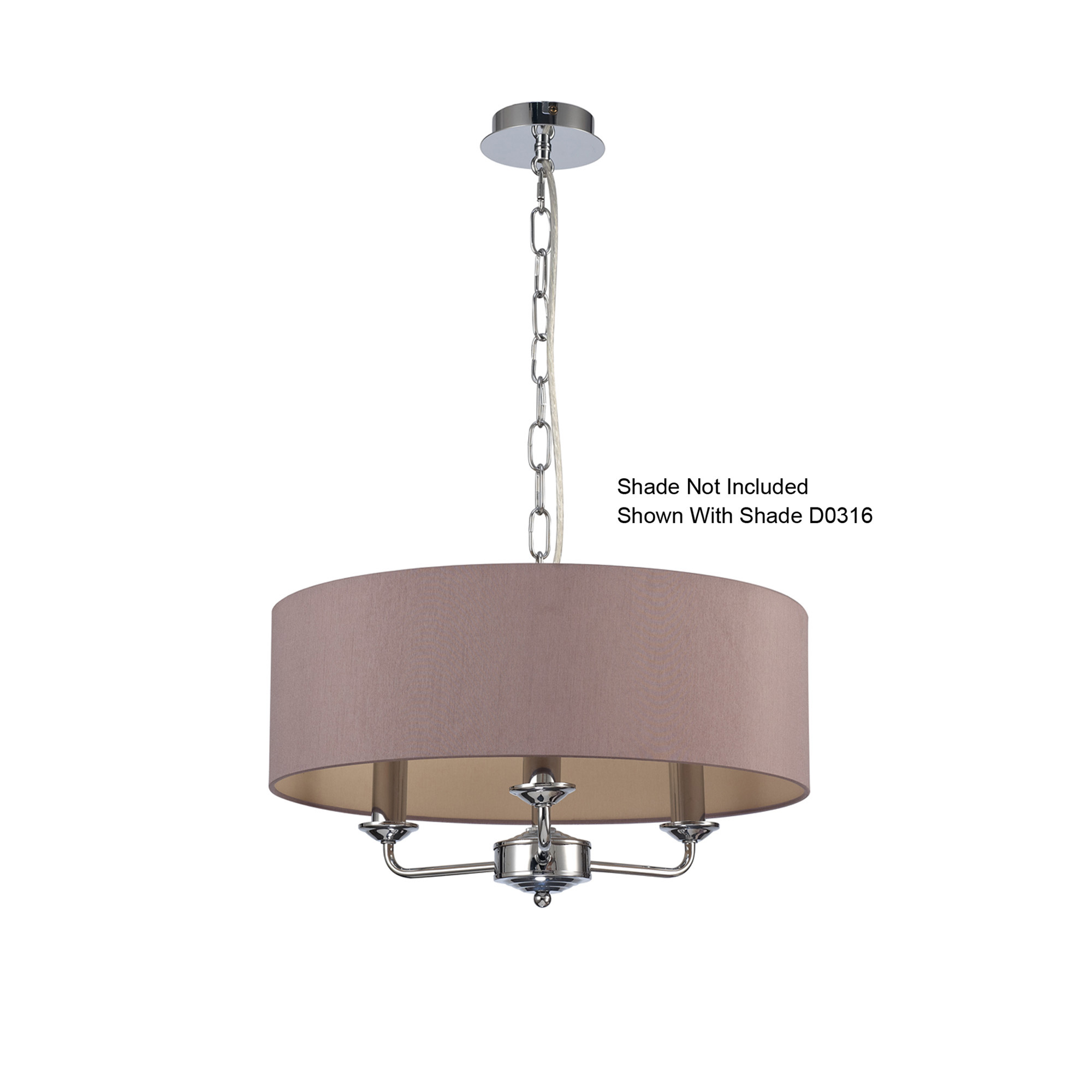 Banyan Pendant 3 Light Polished Chrome D0354  Deco Banyan